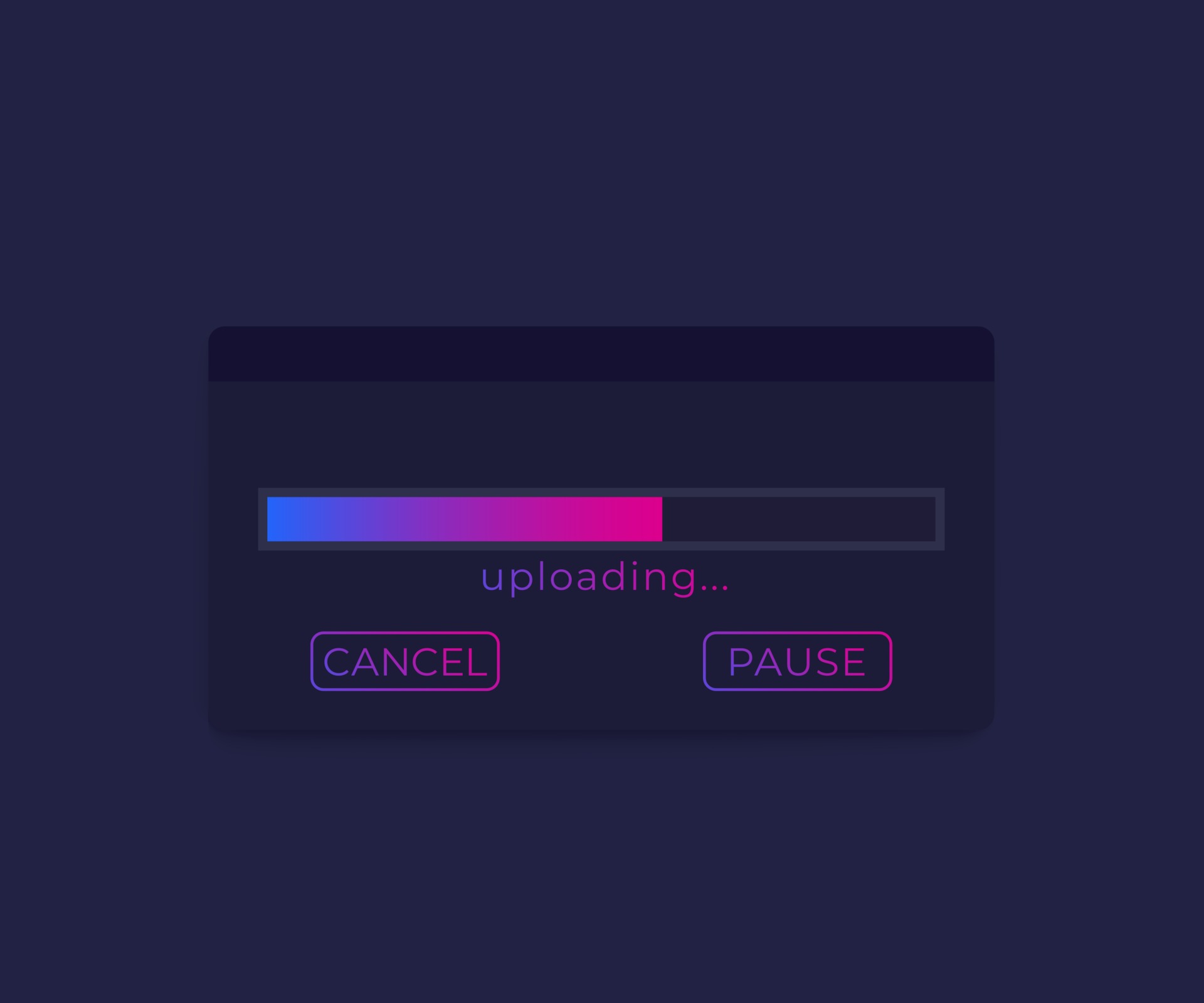 Upload window with progress bar, vector ui design 3223399 Vector Art at ...