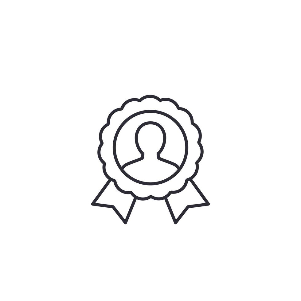 customer loyalty, line icon vector