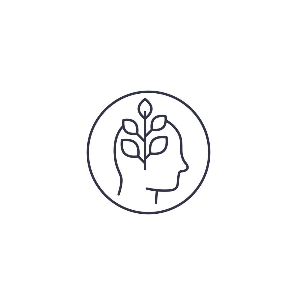 personal growth line icon vector