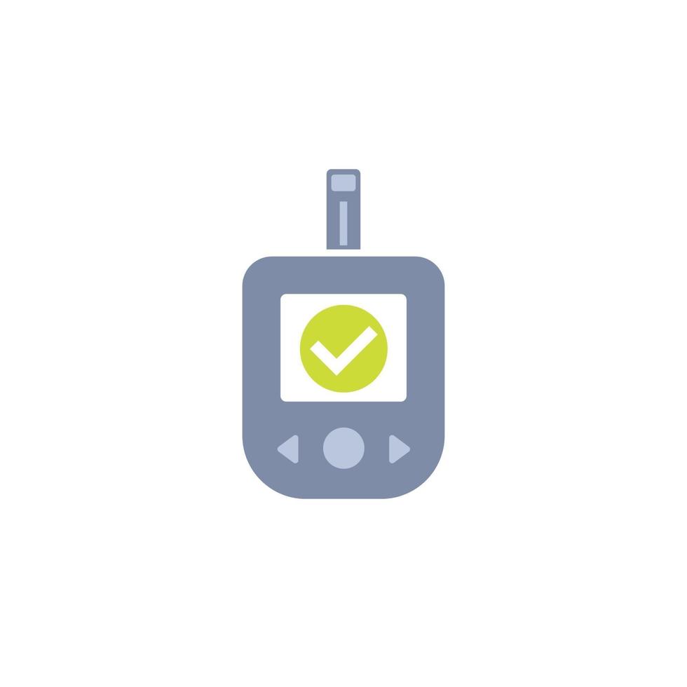 Glucose meter or glucometer icon vector