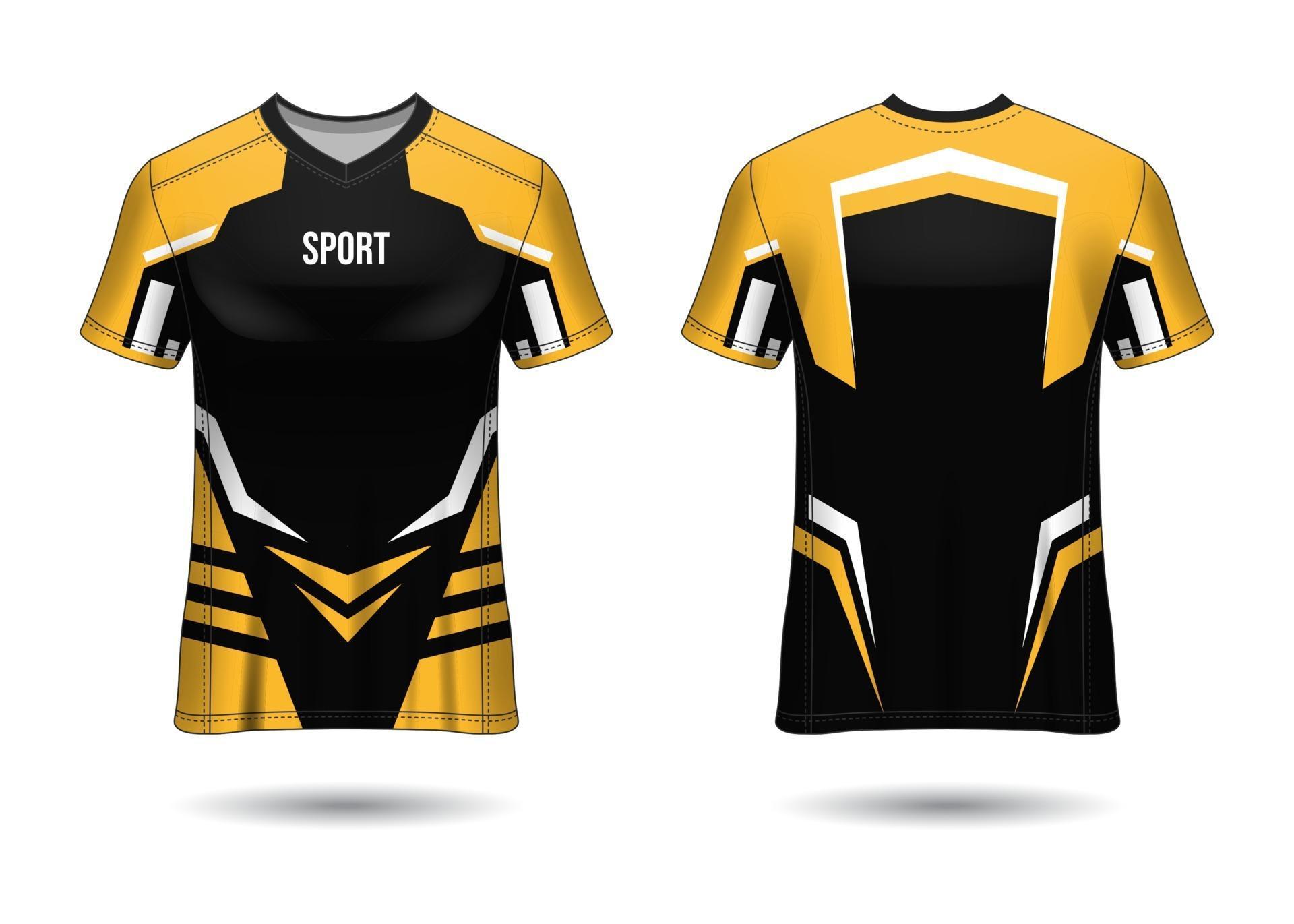 T-Shirt Sport Design. Racing jersey. uniform front and back view ...