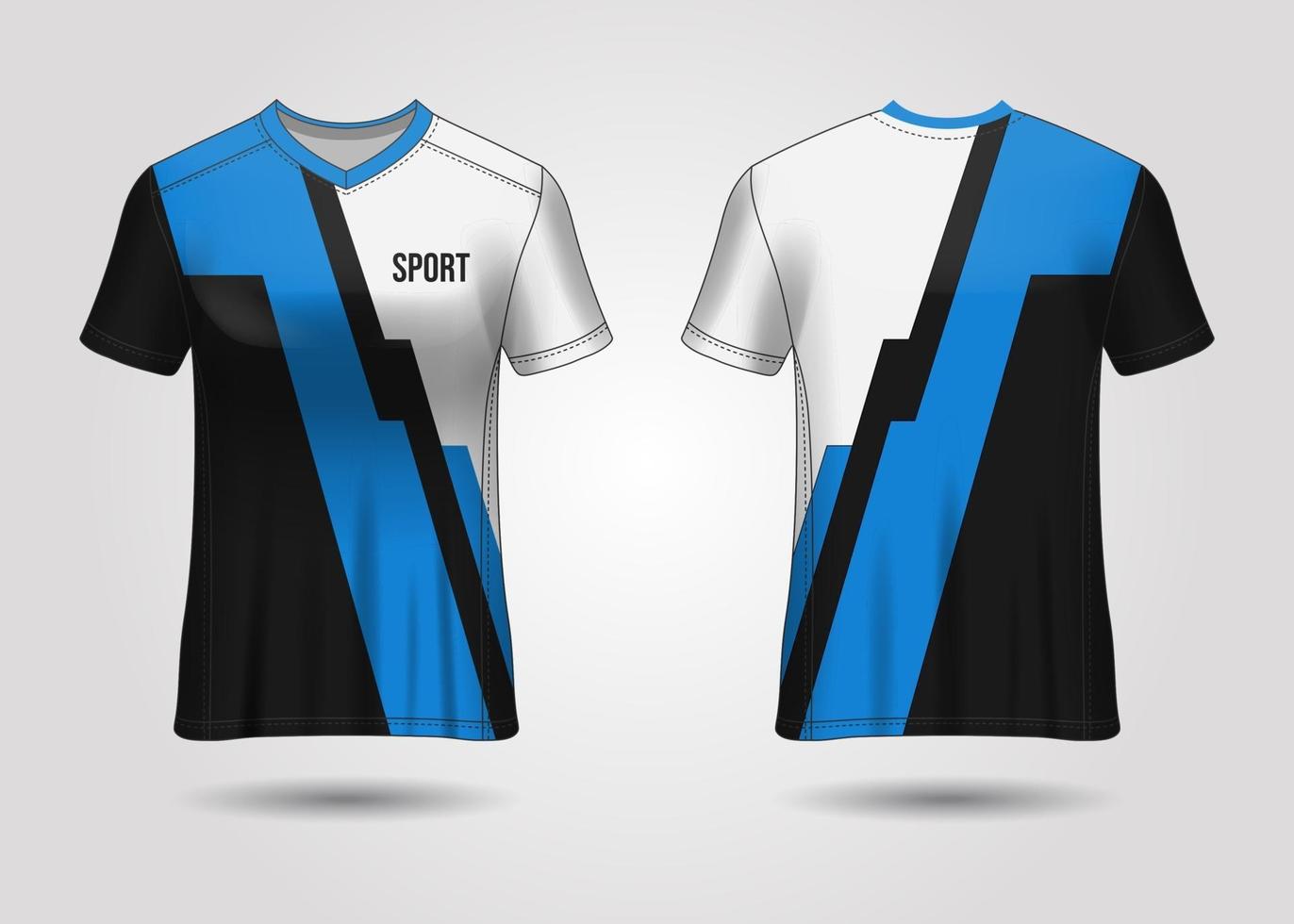 diseño de camiseta deportiva. maillot de carreras. vista frontal y trasera uniforme. vector