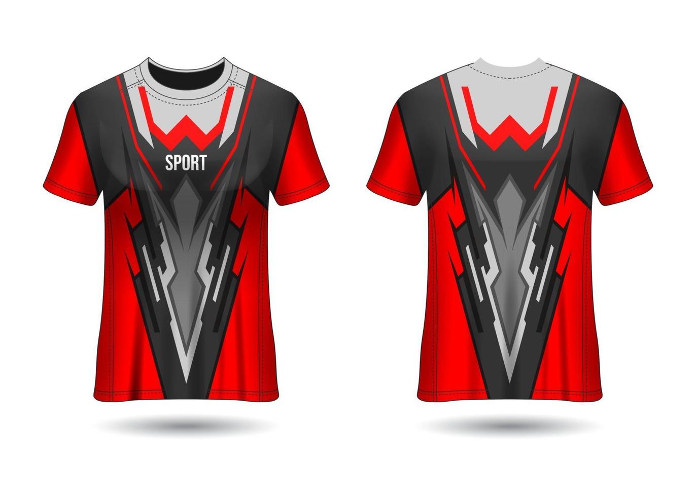 diseño de camiseta deportiva. maillot de carreras. vista frontal y trasera uniforme. vector