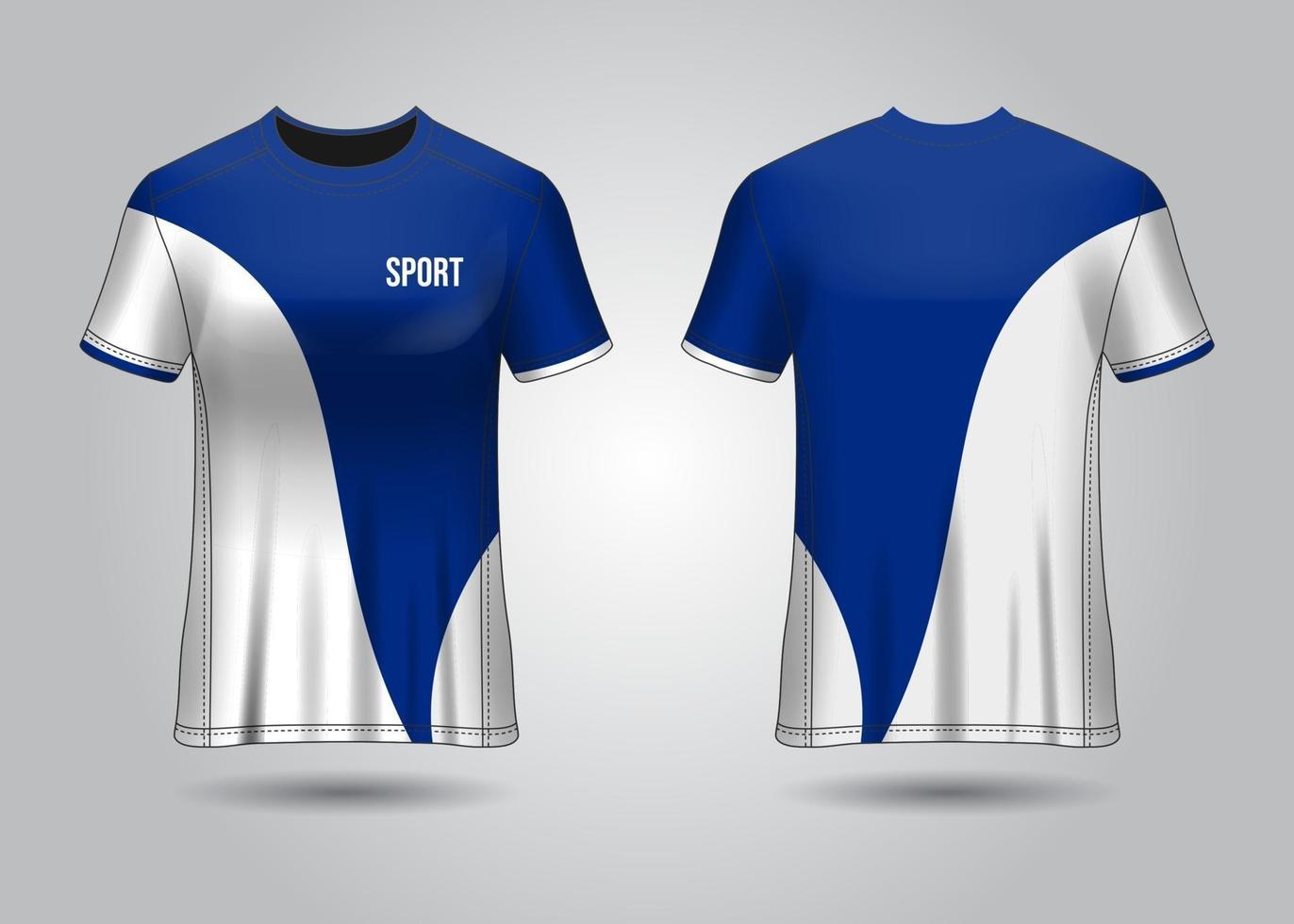 diseño de camiseta deportiva. maillot de carreras. vista frontal y trasera uniforme. vector