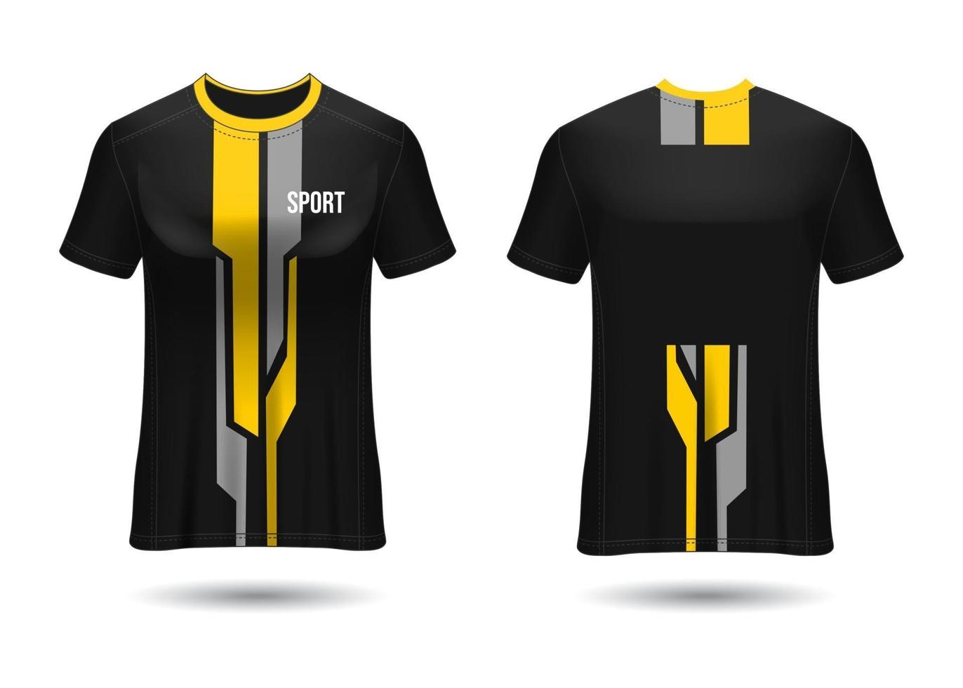 diseño de camiseta deportiva. maillot de carreras. vista frontal y trasera uniforme. vector