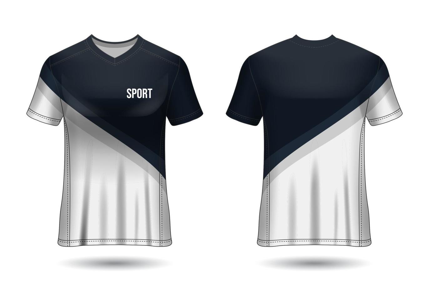 diseño de camiseta deportiva. maillot de carreras. vista frontal y trasera uniforme. vector