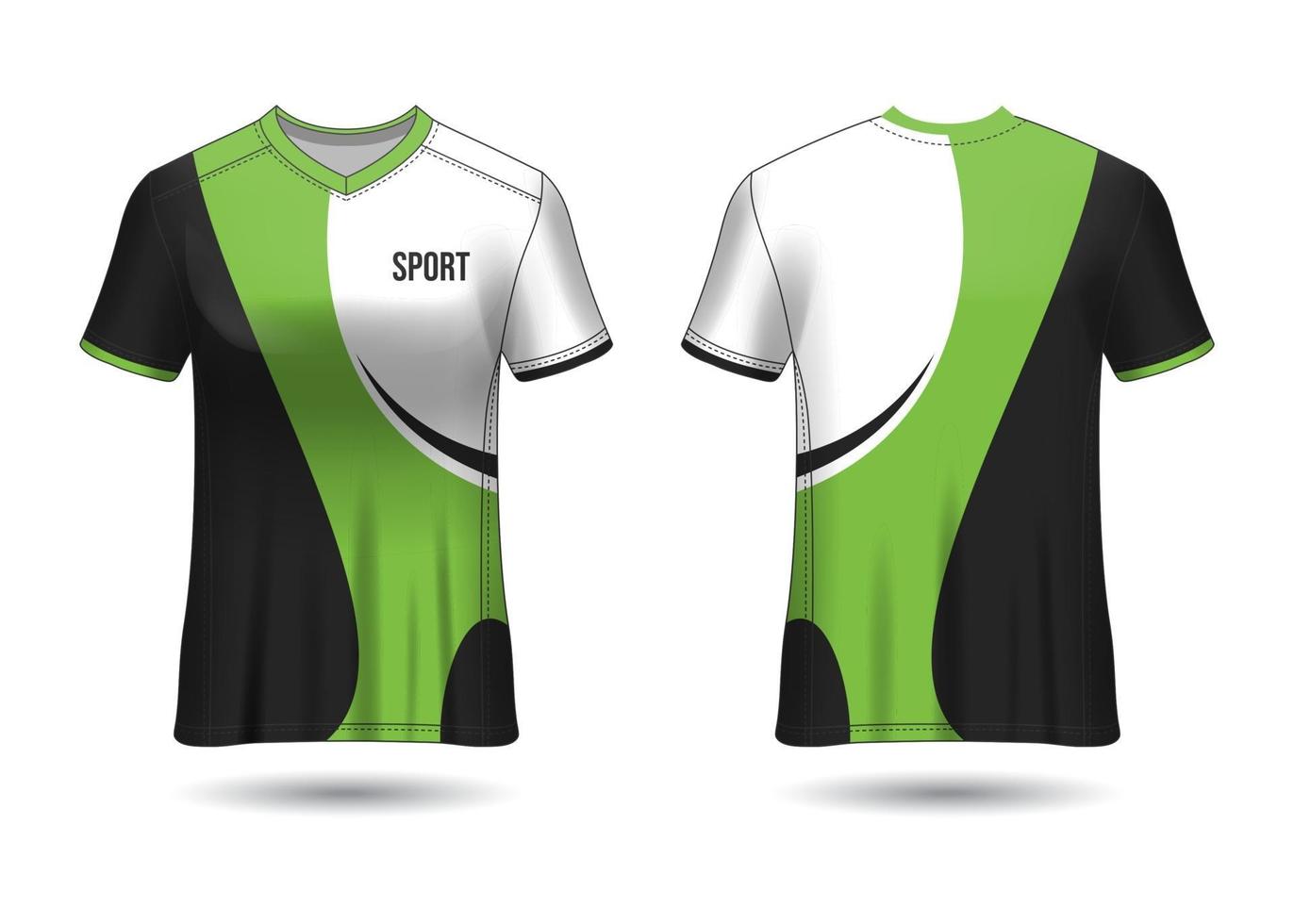 diseño de camiseta deportiva. maillot de carreras. vista frontal y trasera uniforme. vector