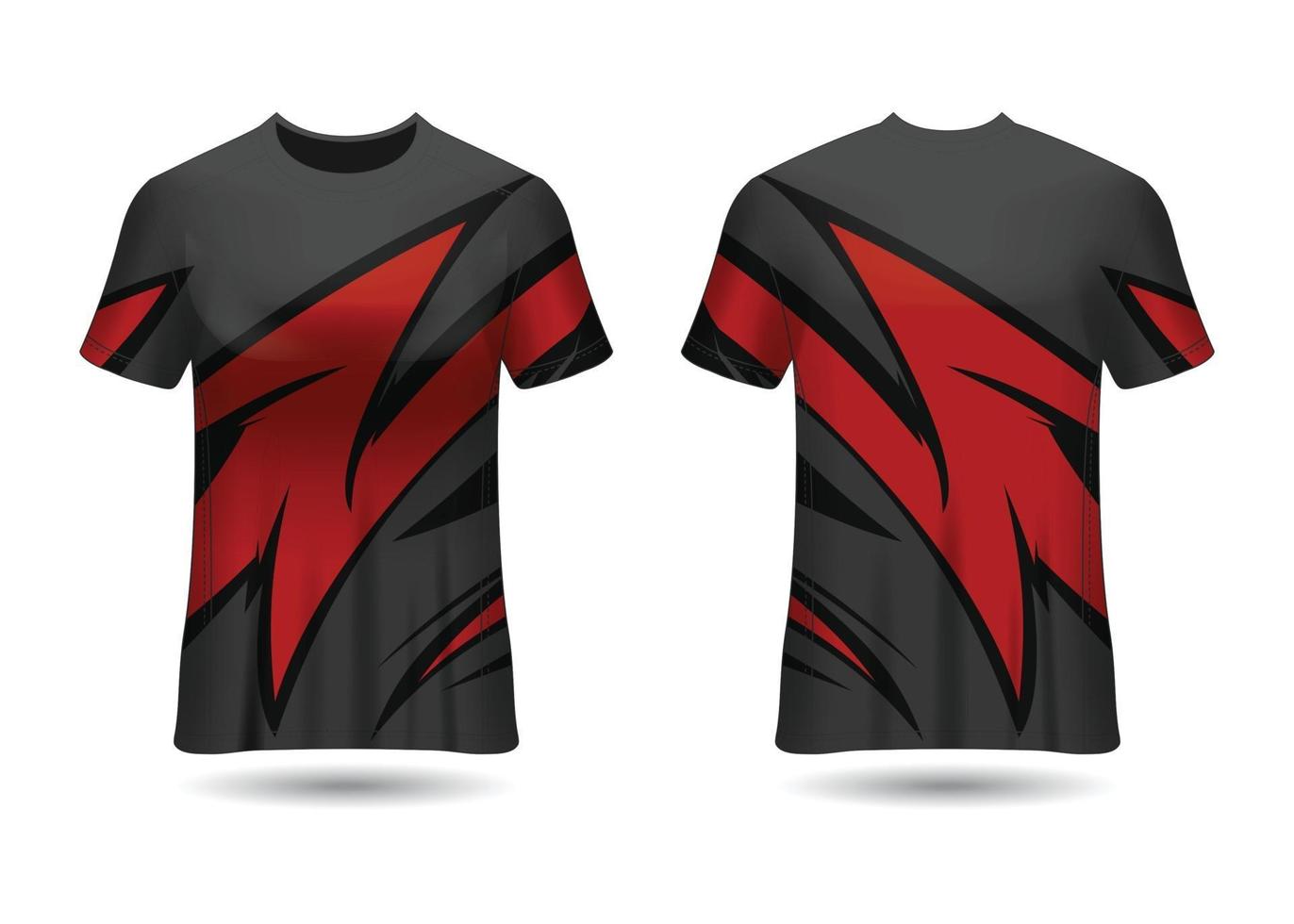 T-Shirt Sport Design. Racing jersey. uniform front and back view. vector