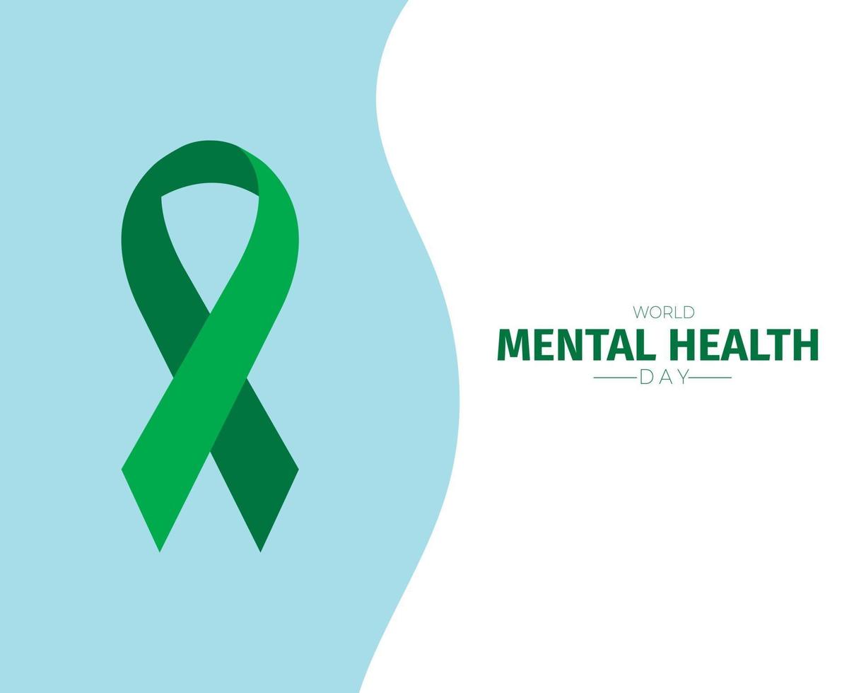 World Mental Health Day Simple Vector