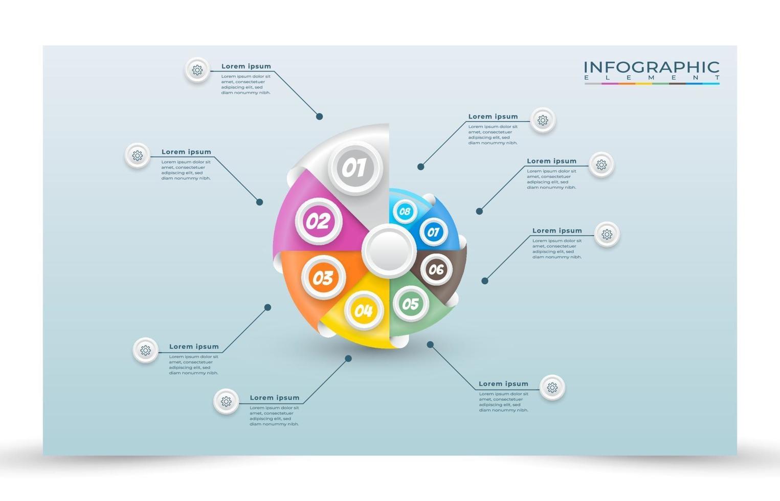 illustration vector design Process infographic template