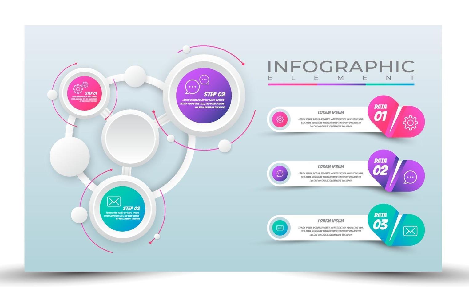 illustration vector design step infographic presentation banner