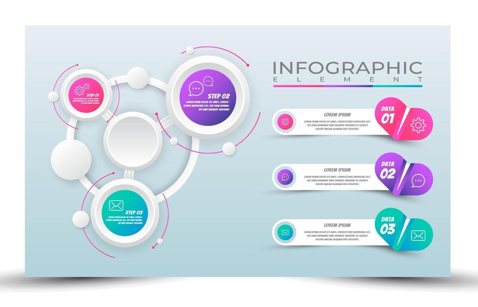 illustration vector design step infographic presentation banner