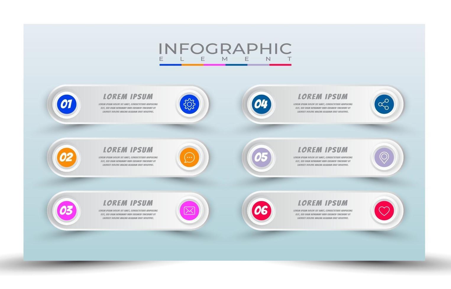 ilustración vectorial diseño organigrama infografía vector