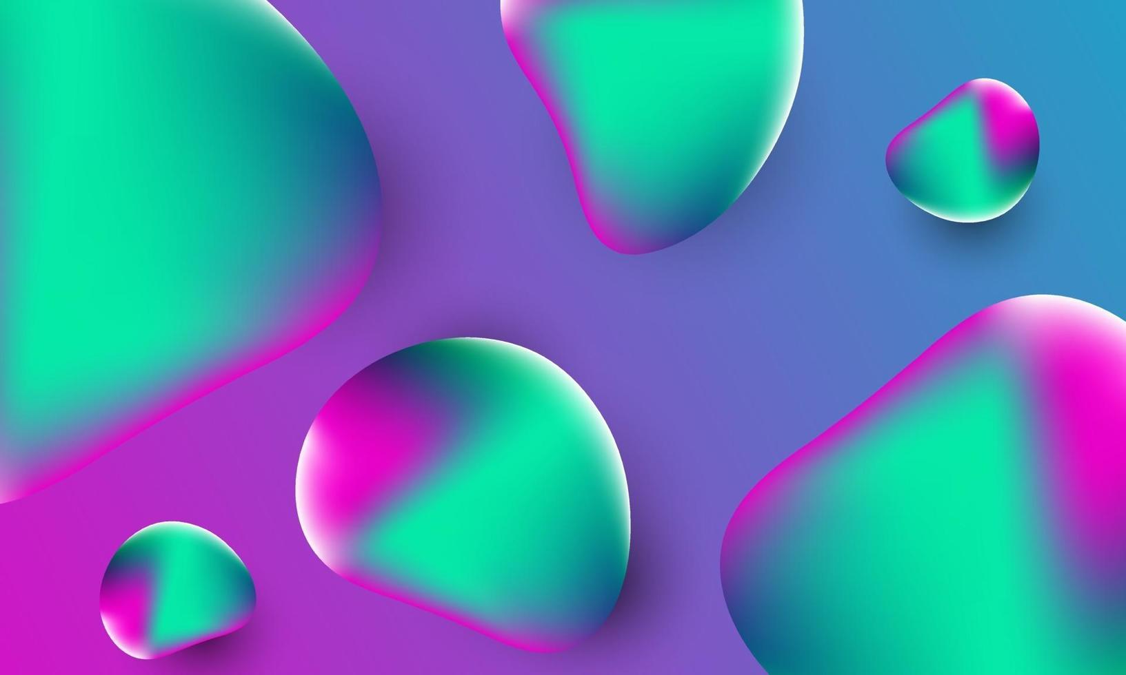 Fondo de forma líquida abstracta colorida vector gratuito