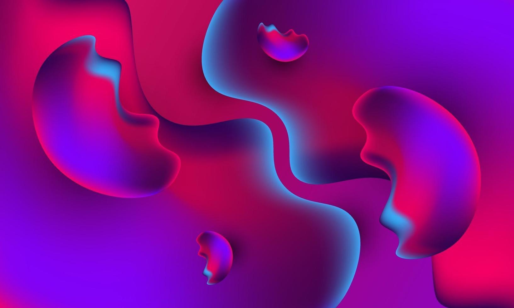 Abstract liquid shape background free vector