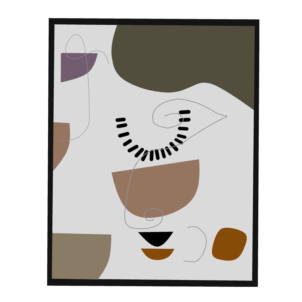 ilustraciones estéticas abstractas minimalistas vector