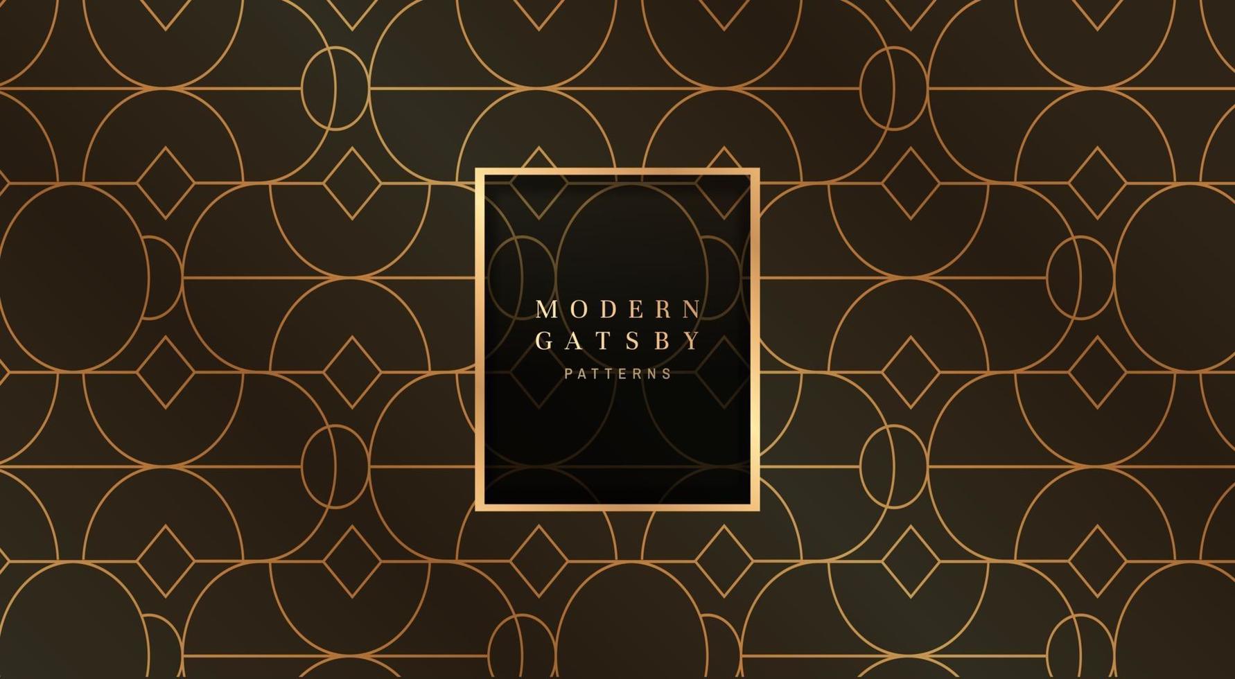 modern gatsby patterns vector