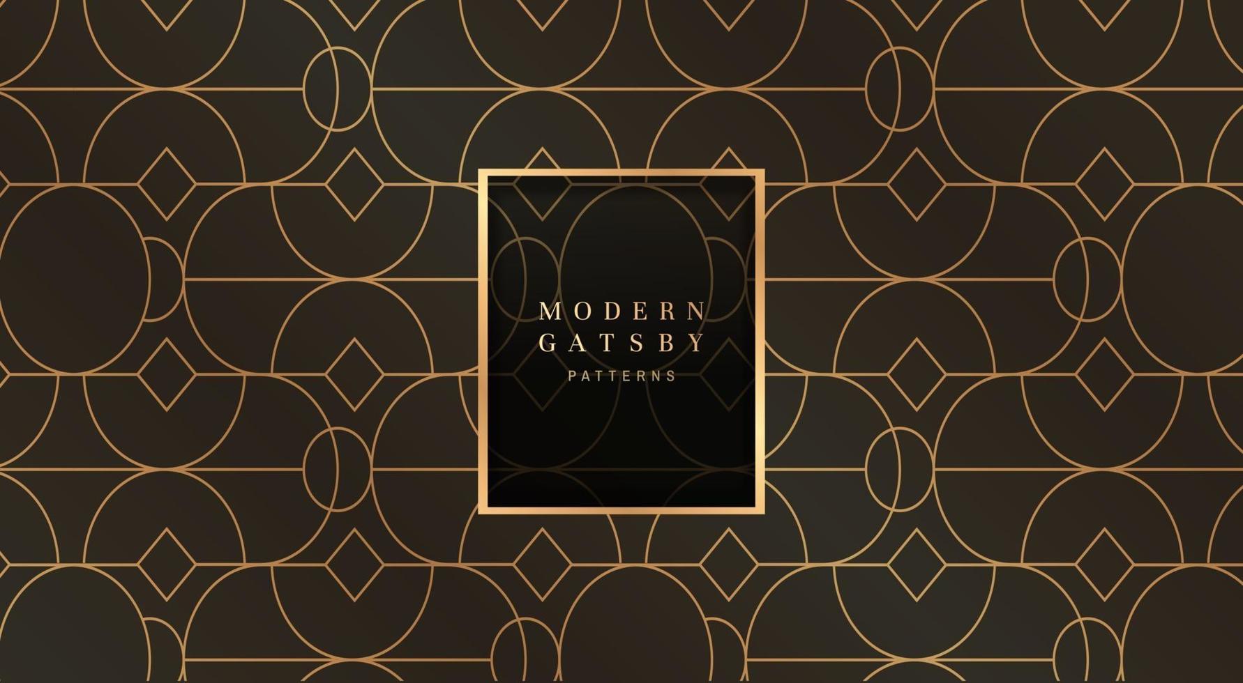modern gatsby patterns vector