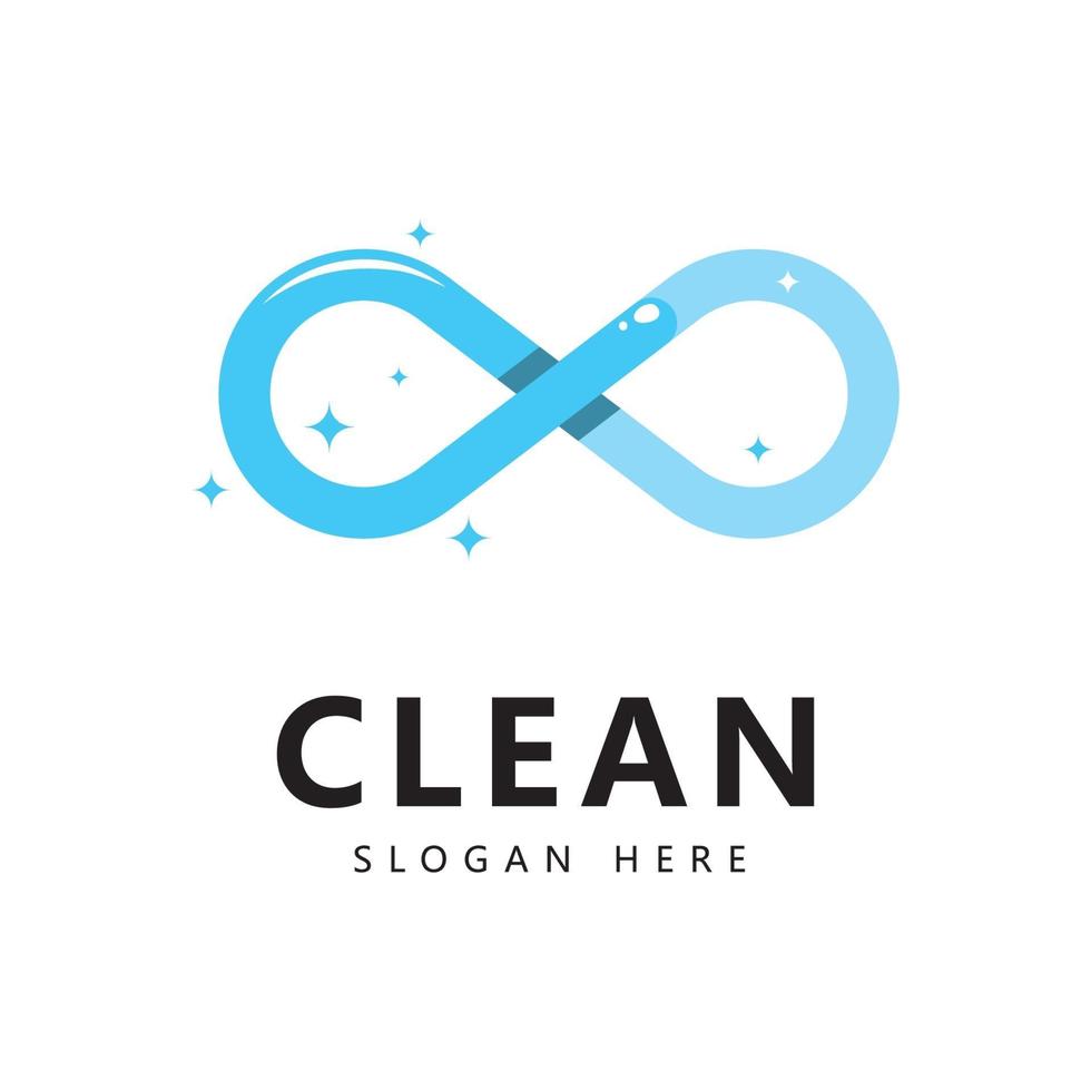 Clean and wash creative symbols company cleaning services vector