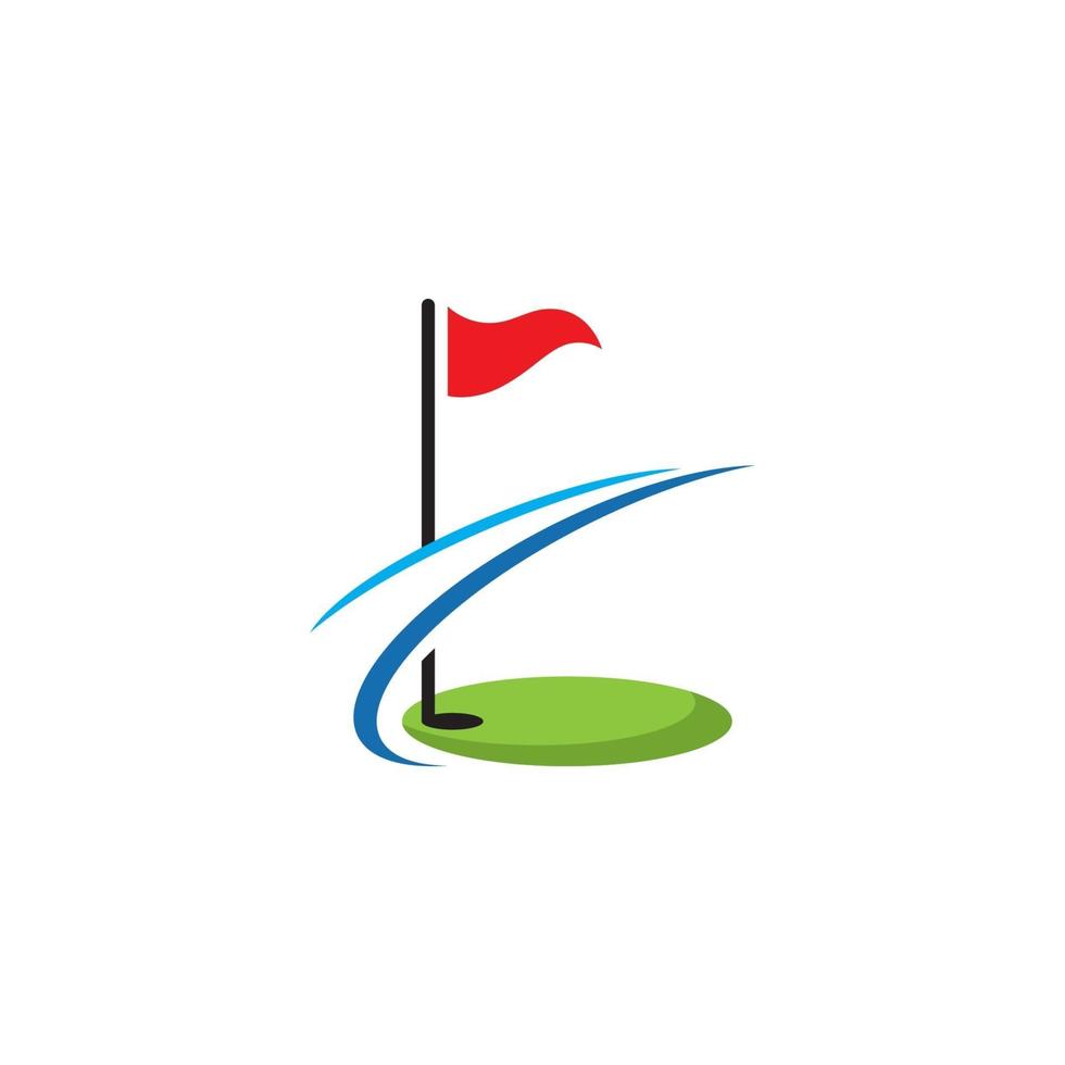 golf, logotipo, vector, icono, acción, ilustración vector