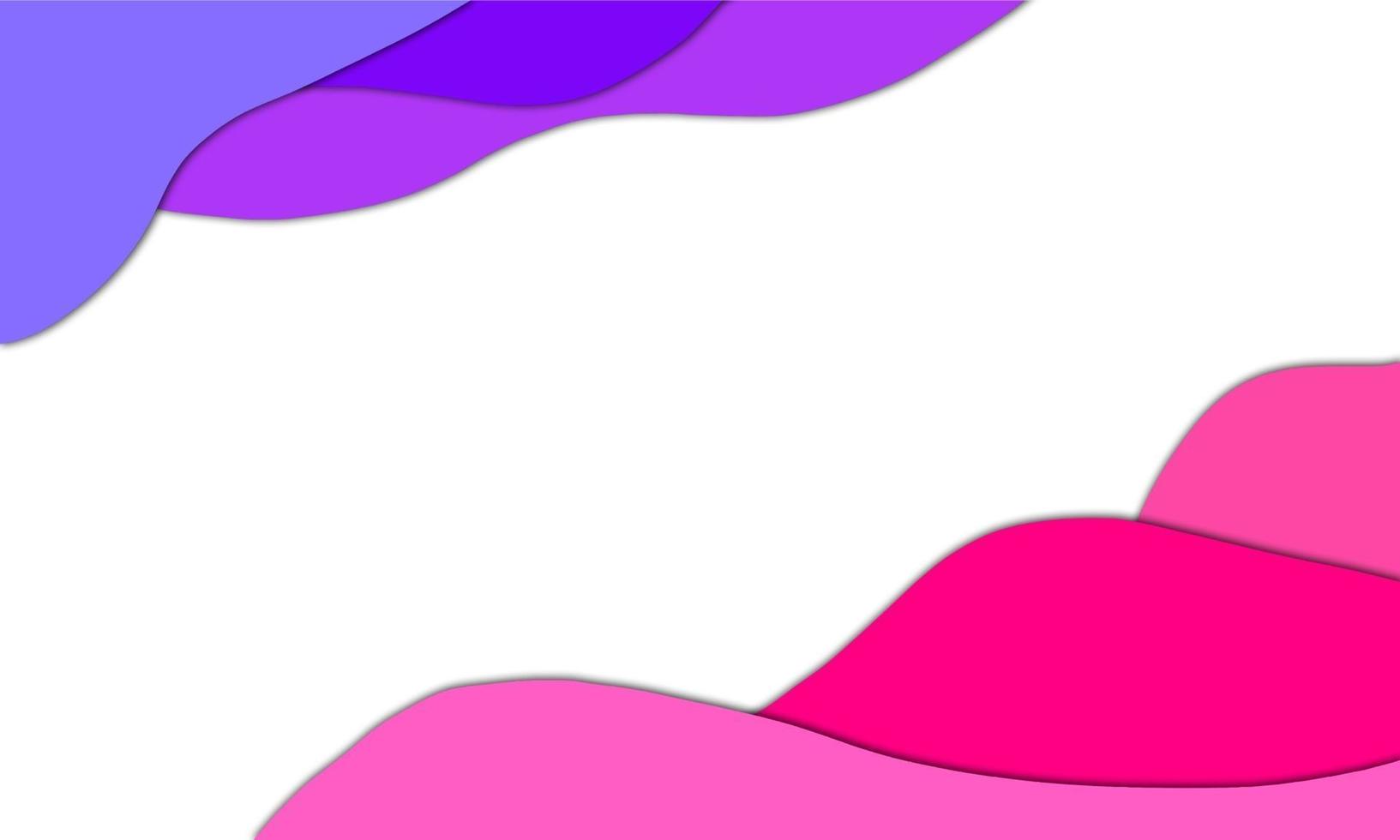 Different shapes and colors of waves with white background vector