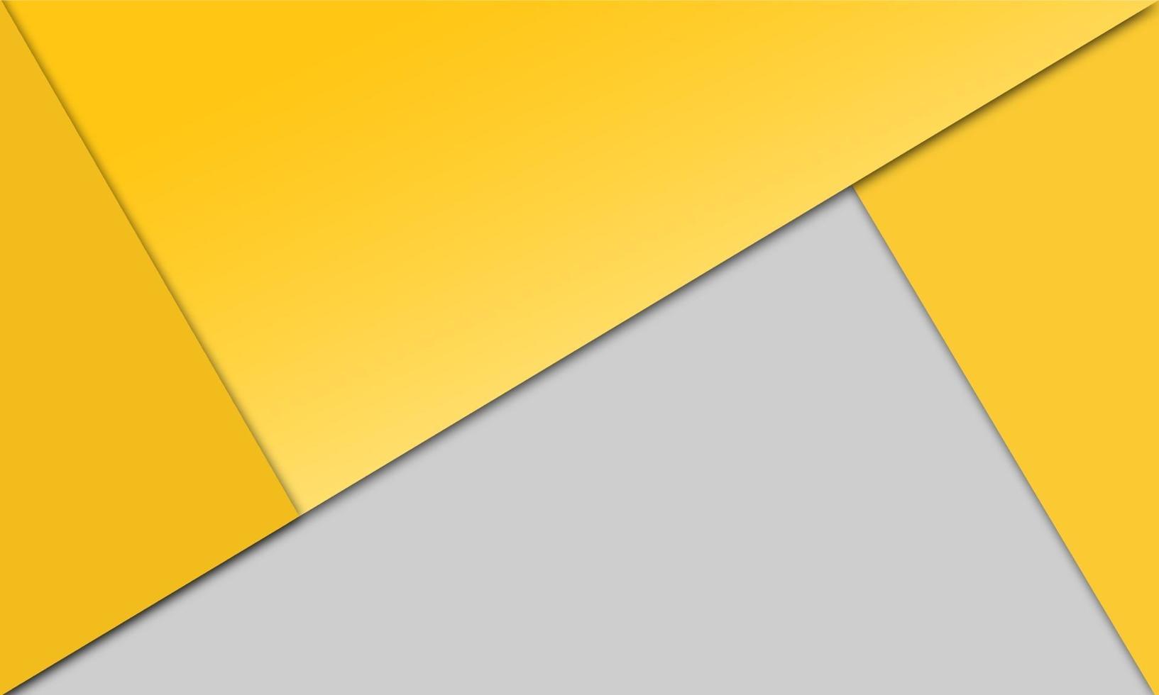 diferentes formas de triángulos amarillos con sombras vector