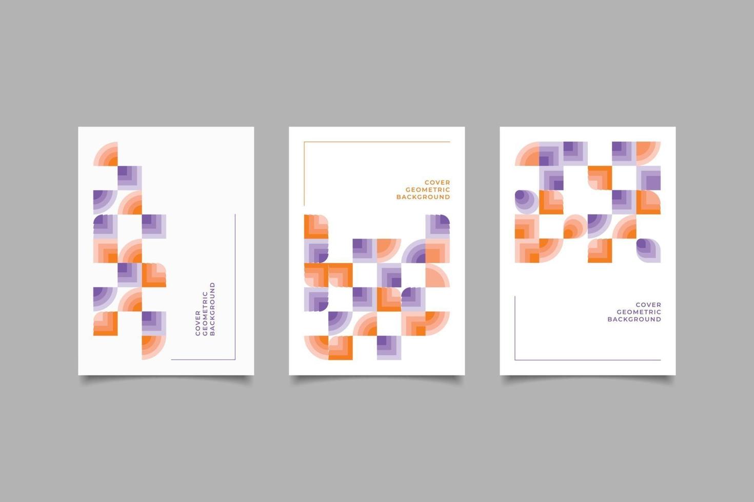 Annual report cover collection vector