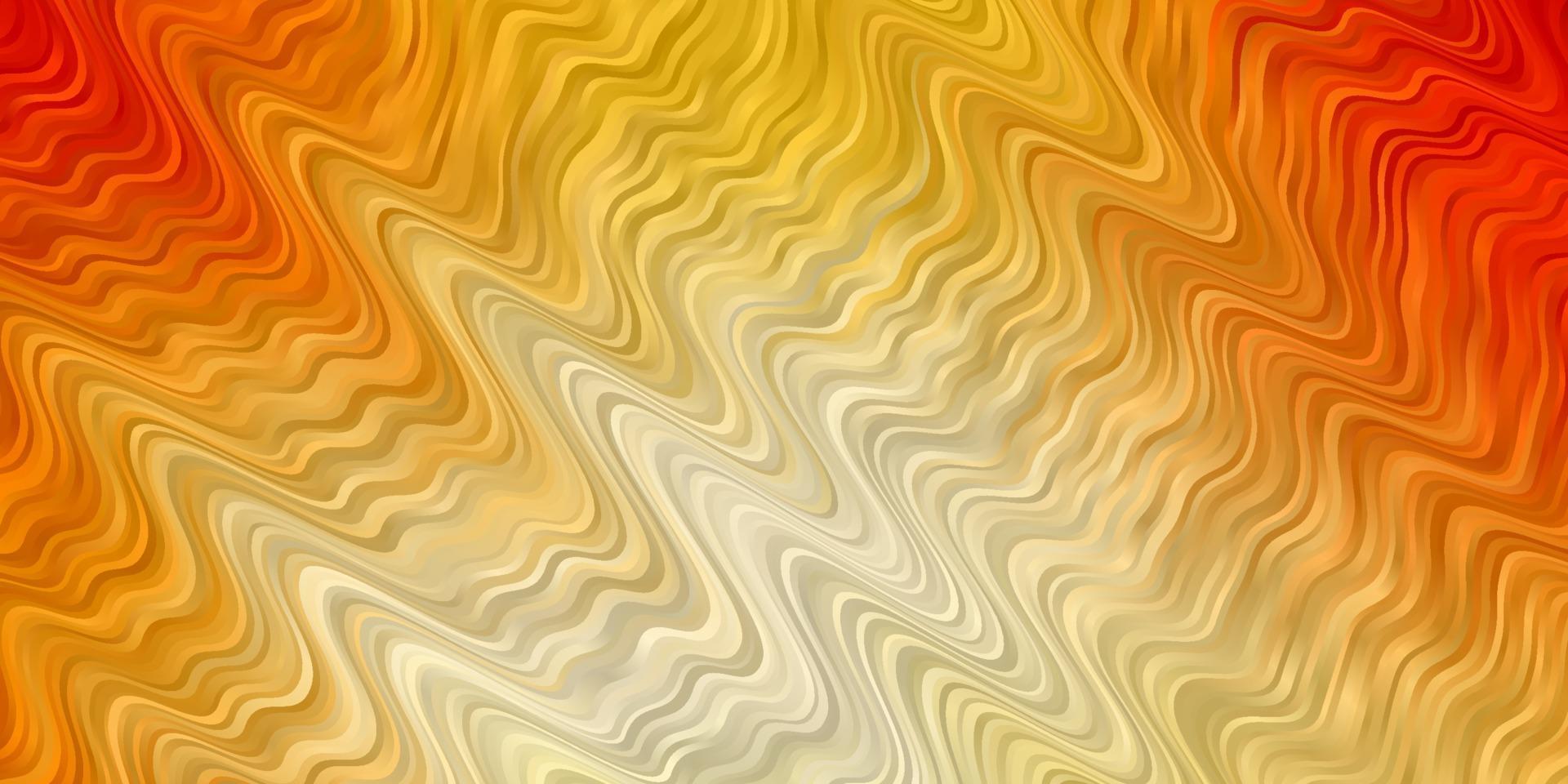 Light Orange vector pattern with curves.