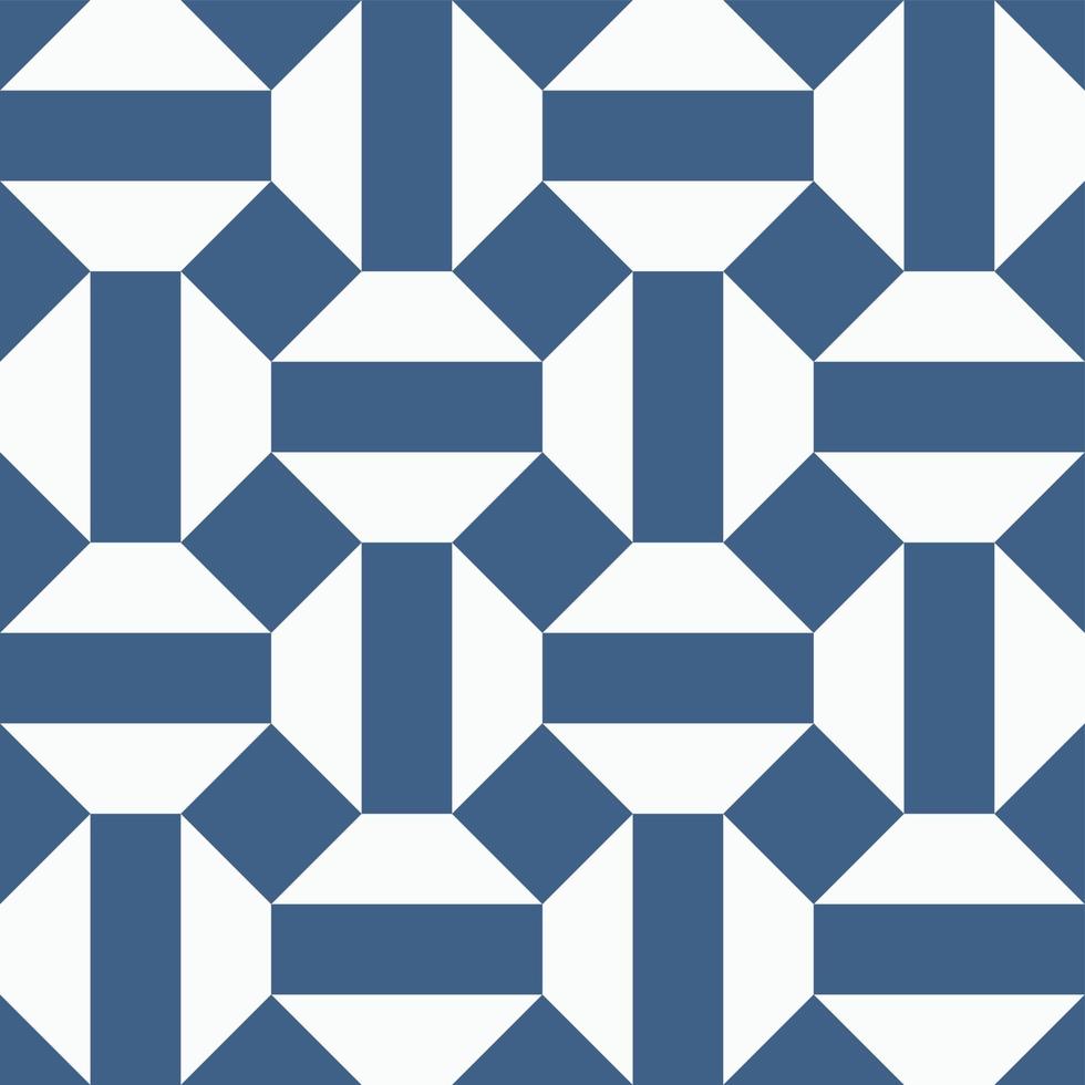 Fondo de azulejos de patrón arquitectónico abstracto sin fisuras. vector