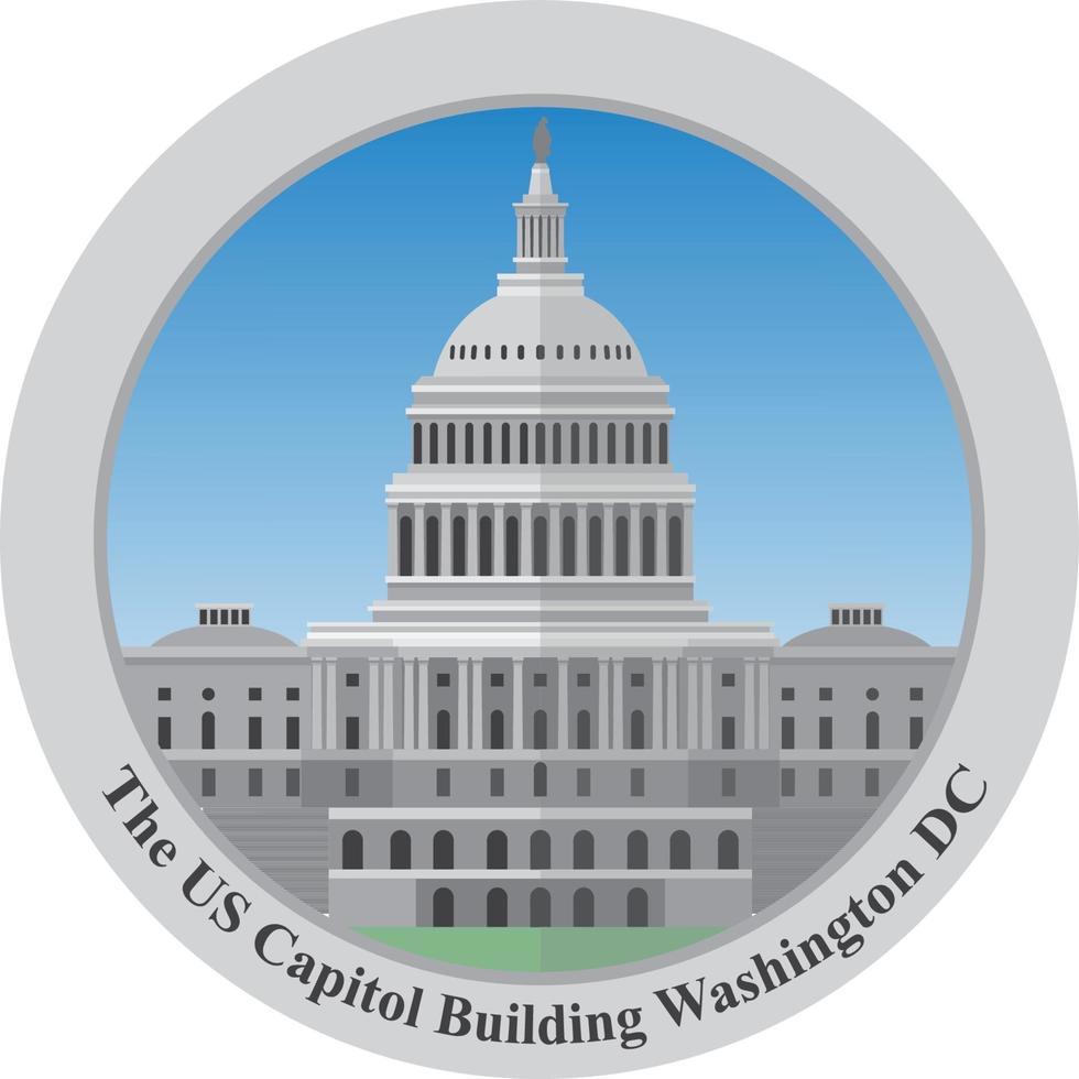 The United Statues capitol building vector