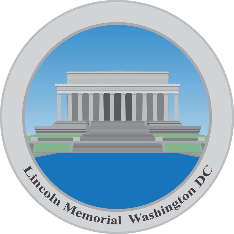 incoln memorial, washington dc. EE.UU. vector