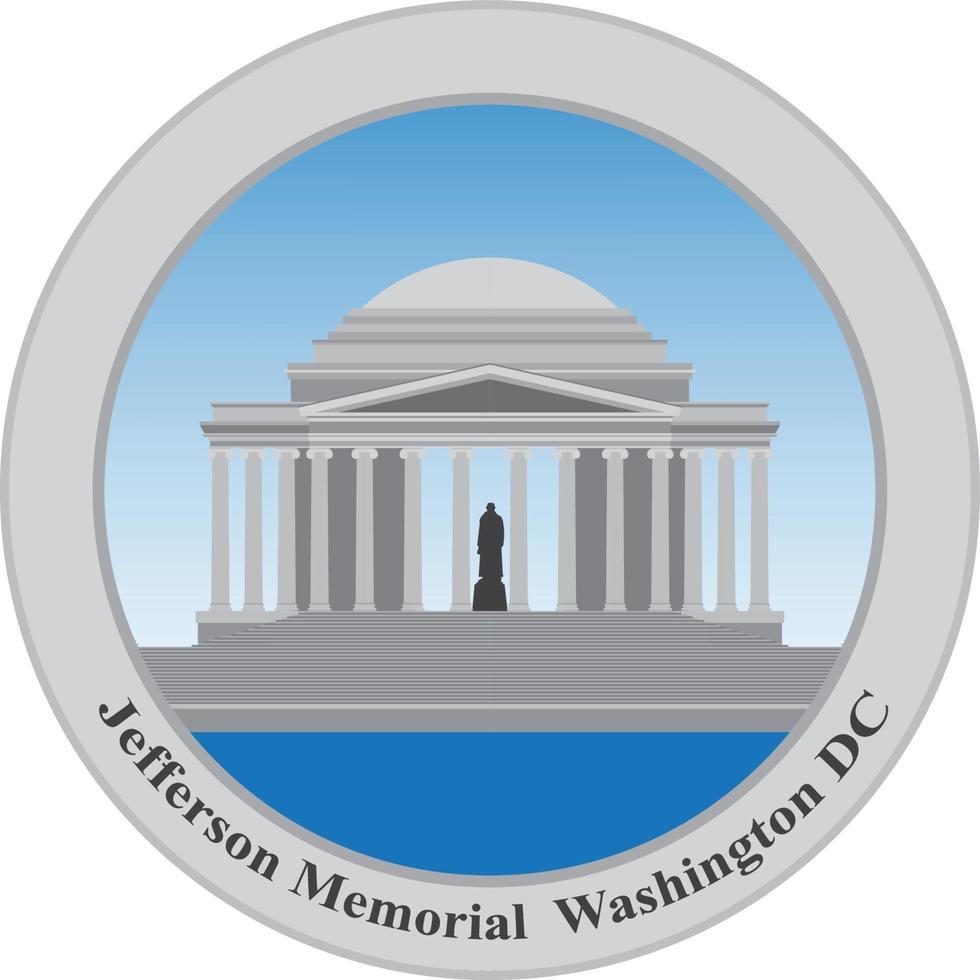 Jefferson Memorial, Washington DC. EE.UU. vector