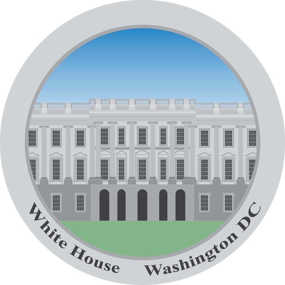 la casa blanca, washington dc. vector