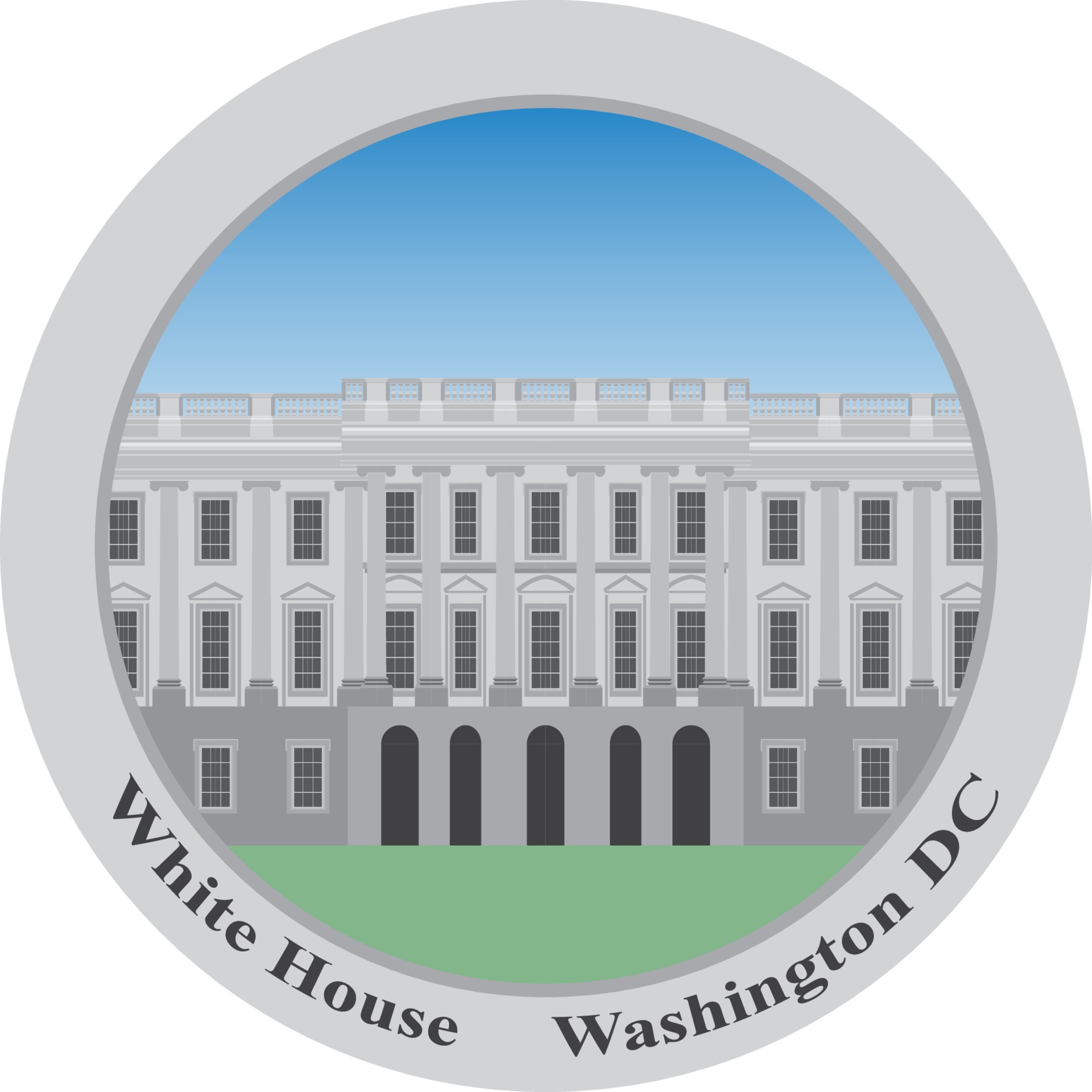 The White House, Washington DC. 3224929 Vector Art at Vecteezy