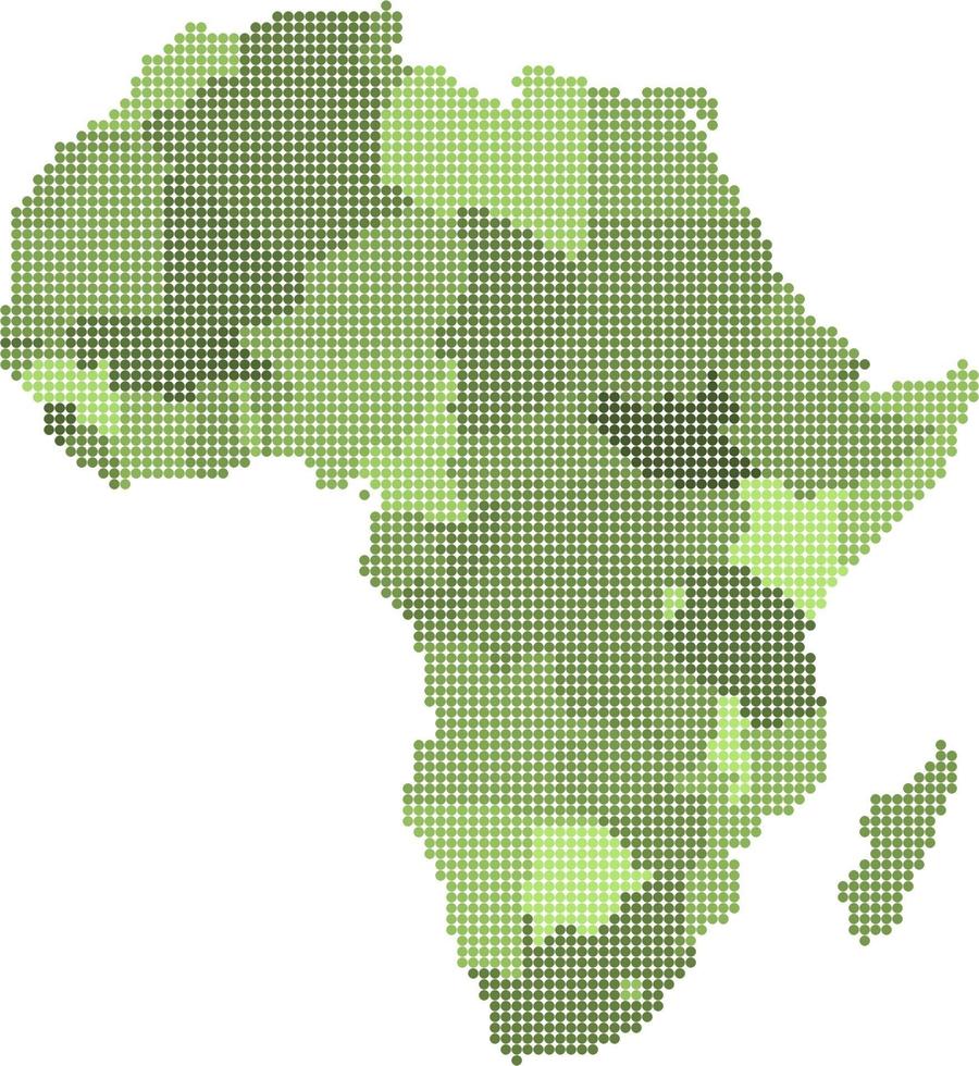 Circle Geometry Africa map vector