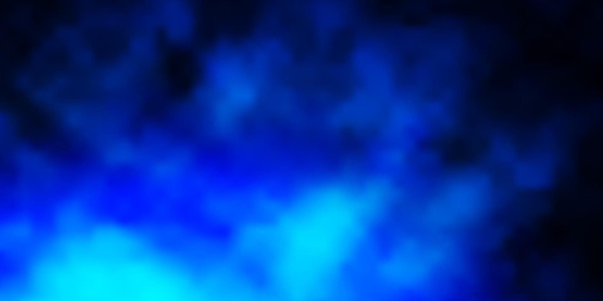 Dark BLUE vector backdrop with cumulus.
