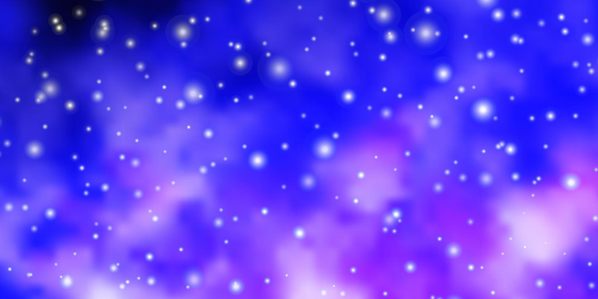 Light Purple vector texture with beautiful stars.