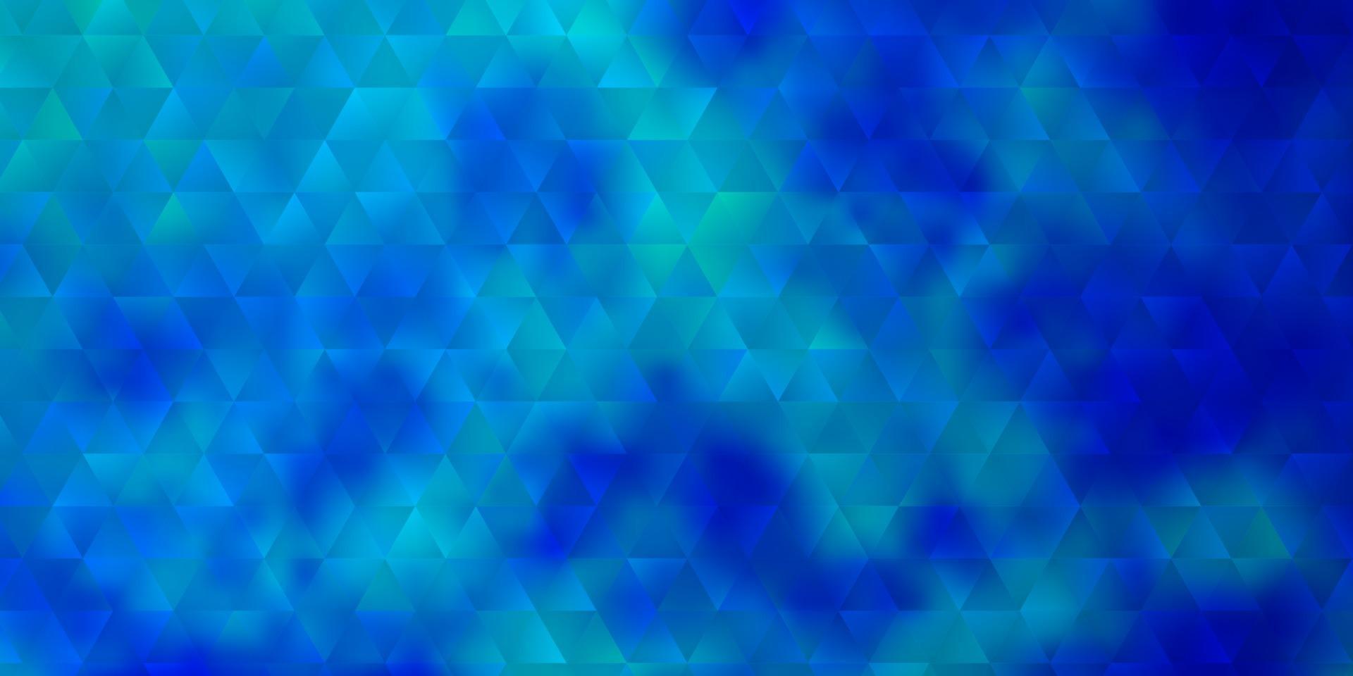 Light BLUE vector background with triangles.