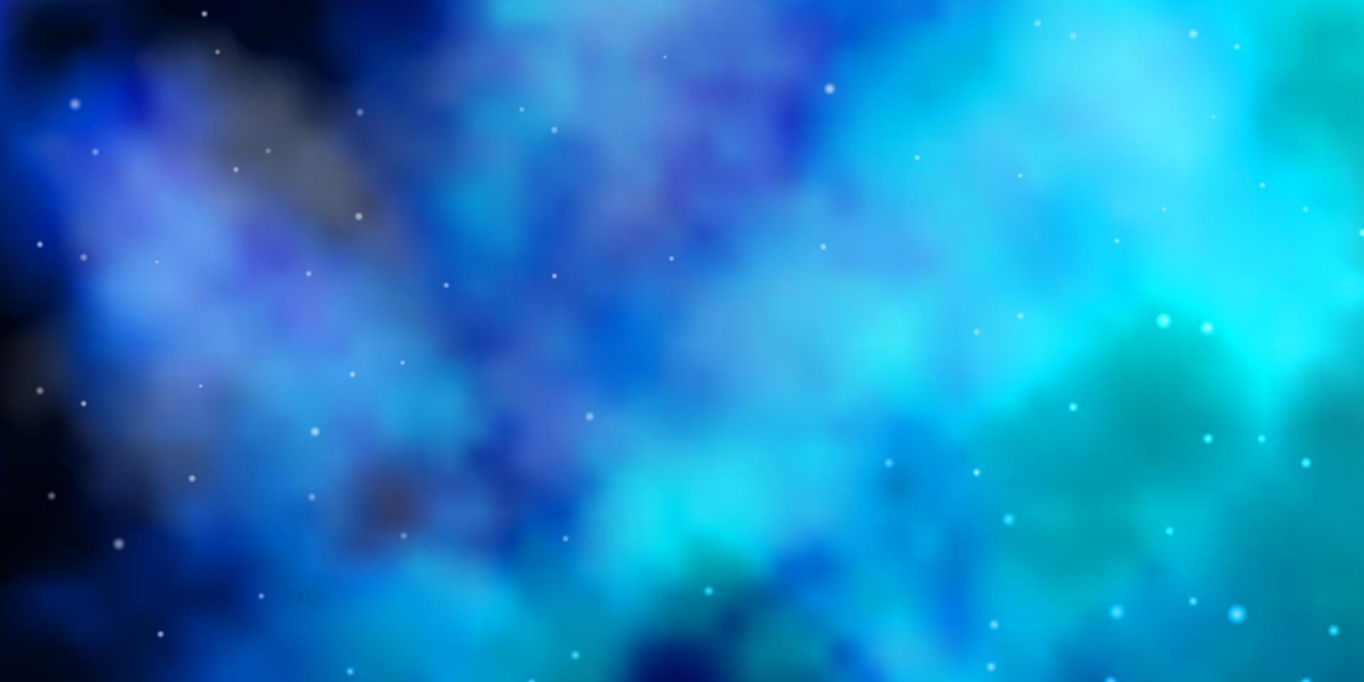 Fondo de vector azul claro con estrellas de colores.