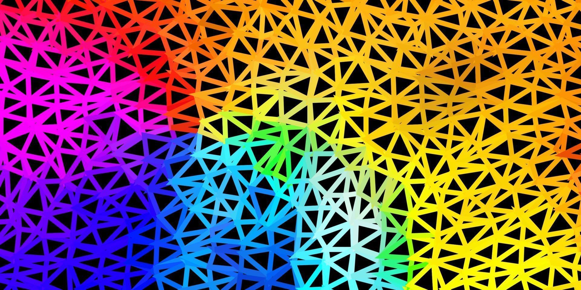 Dark multicolor vector poly triangle layout.