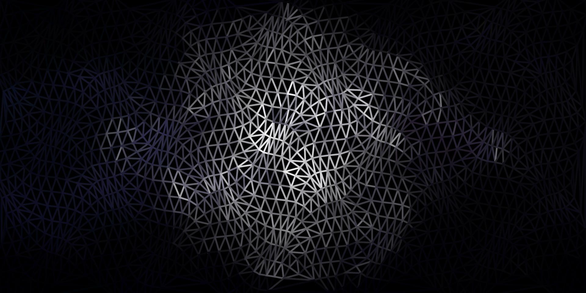 Dark gray vector triangle mosaic template.