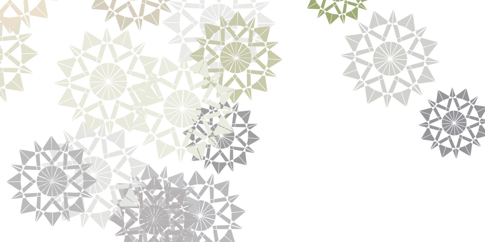 Light Gray vector backdrop with xmas snowflakes.