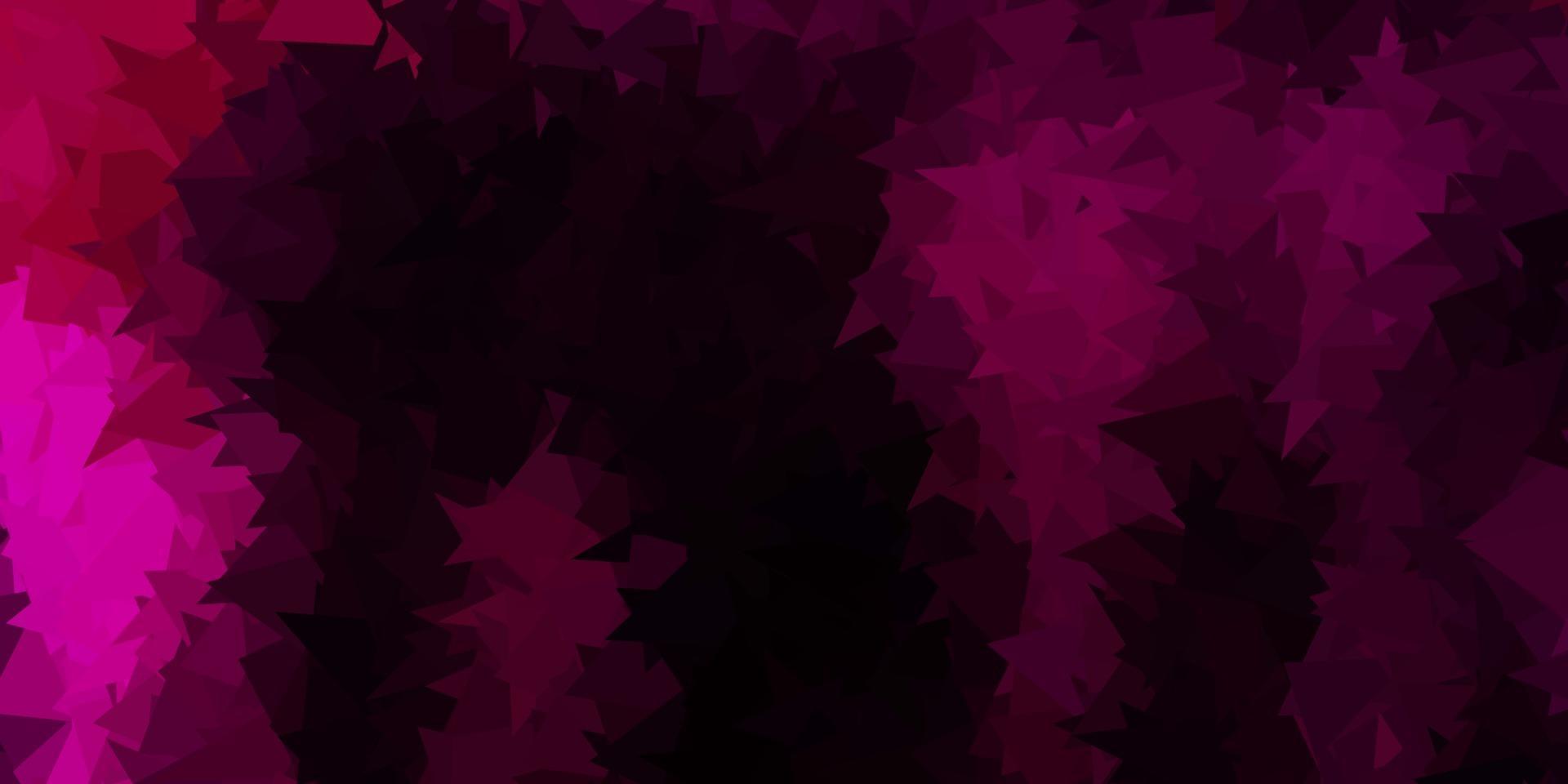 Dark pink vector gradient polygon texture.