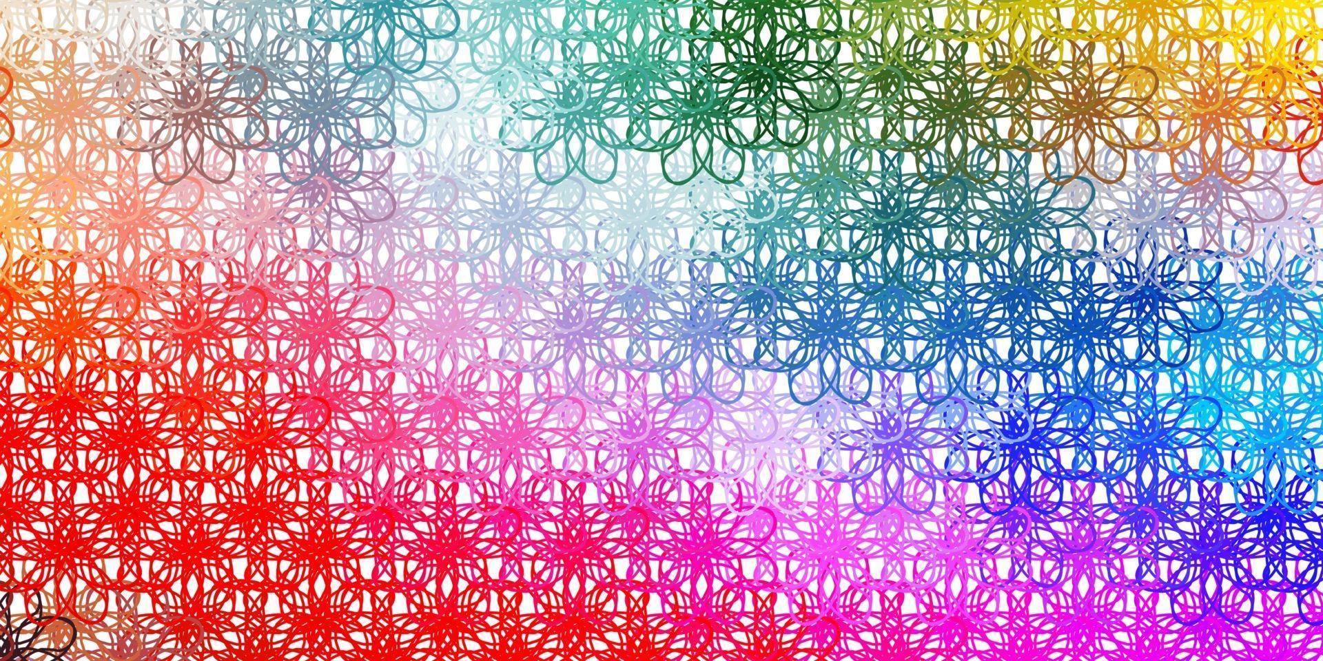 Light Multicolor vector texture with wry lines.