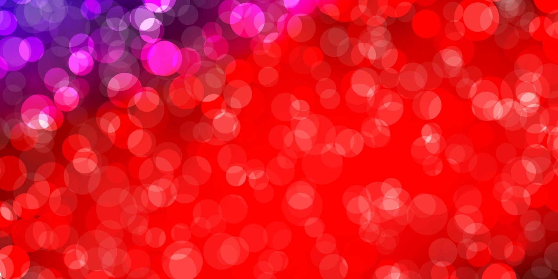 Dark Blue, Red vector background with bubbles.