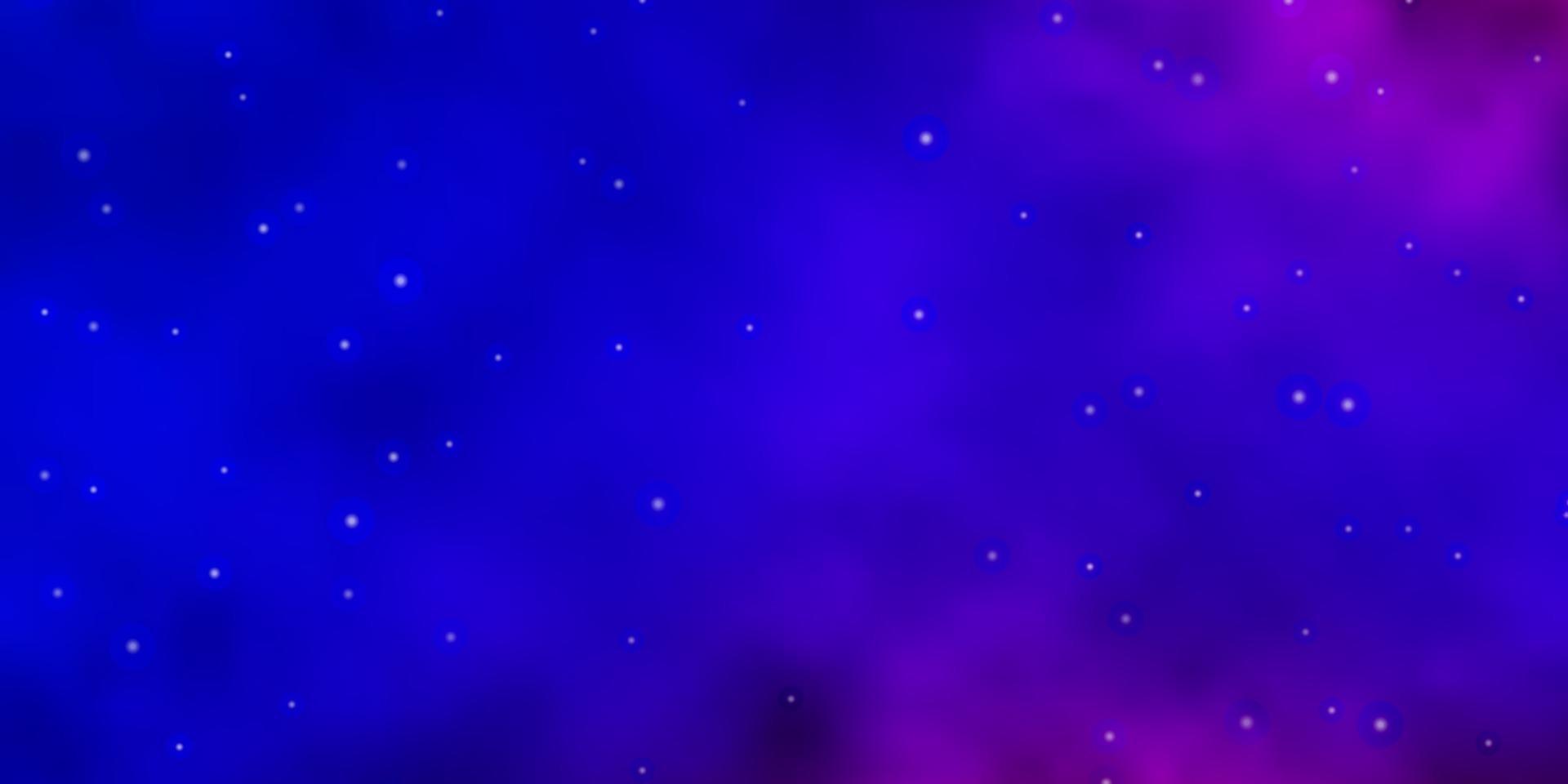 Fondo de vector azul claro, rojo con estrellas de colores.