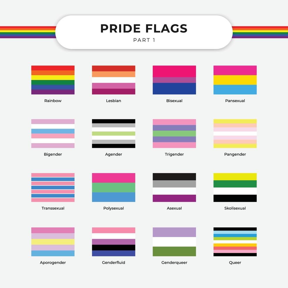 Pride flag free vector illustration