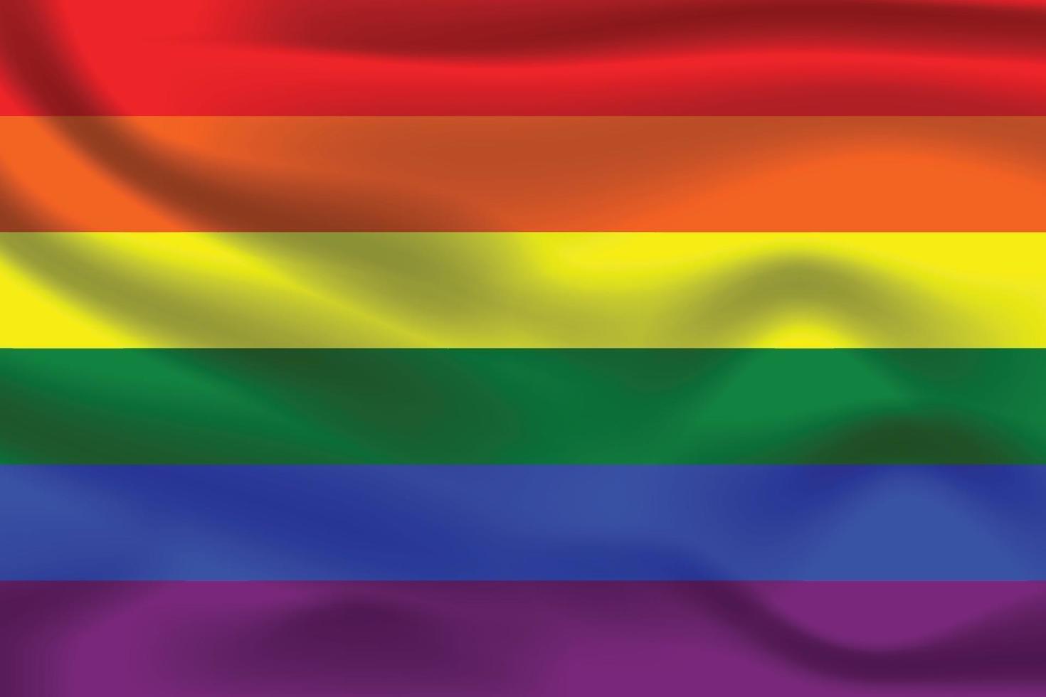 Rainbow pride flag for lgbtq free vector illustration