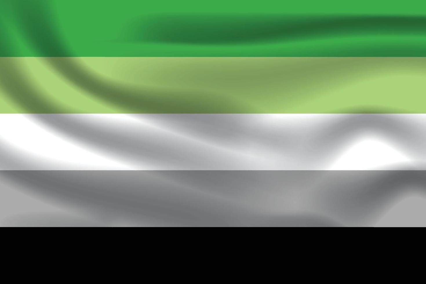 Aromantic Flag for lgbtq free vector illustration