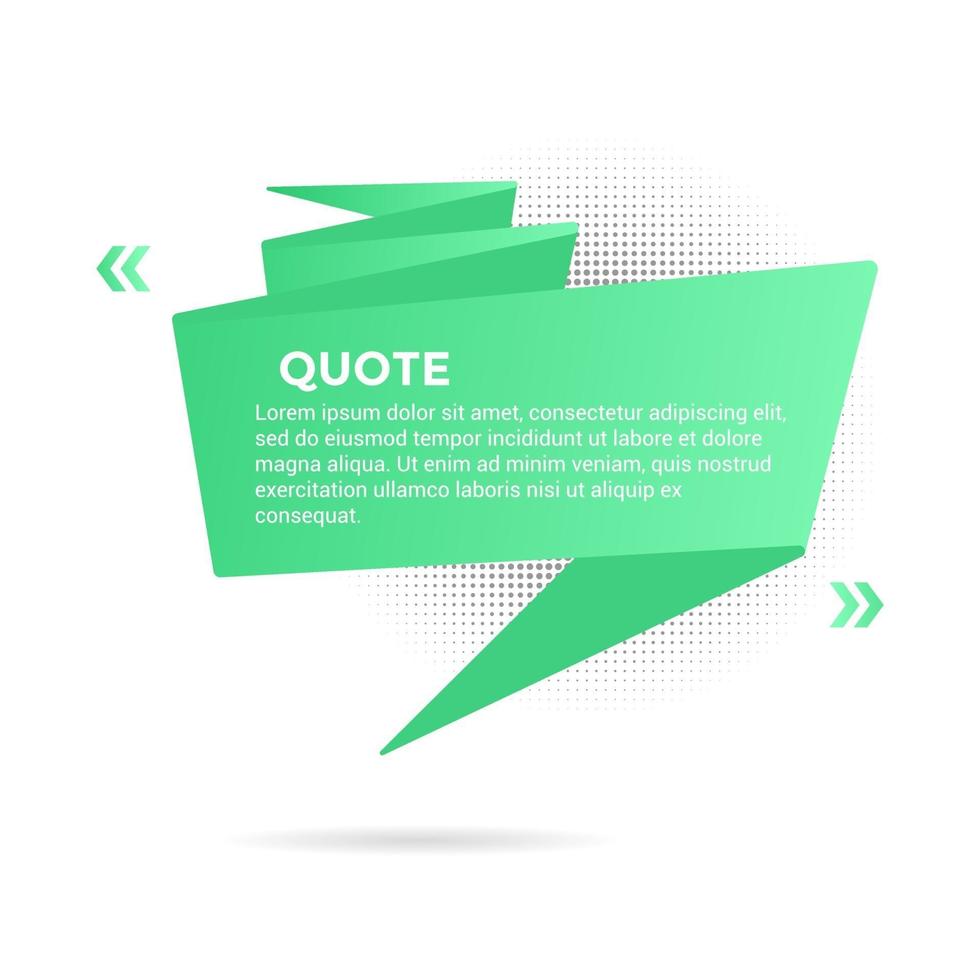 Big ribbon with quote text space vector illustration.